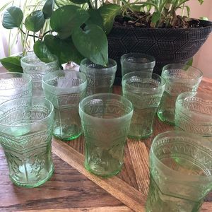 5 Beautiful Patrician depression glass reserved